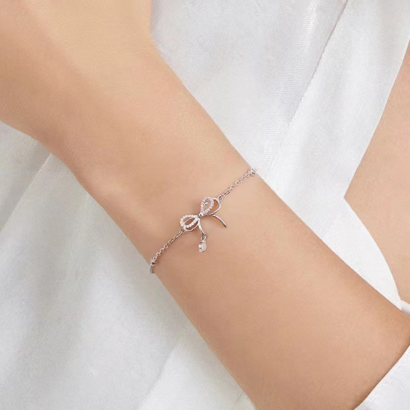 Sweet and Unique Butterfly Bow Bracelet Charm 