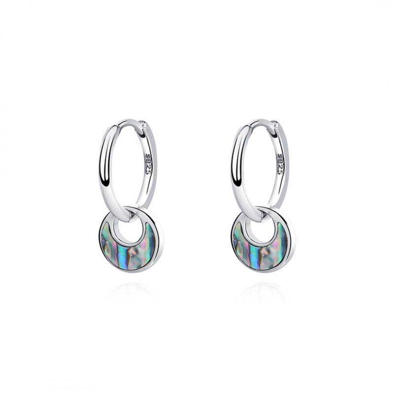 Vintage Abalone Shell Niche Light Luxury Ear Pendants