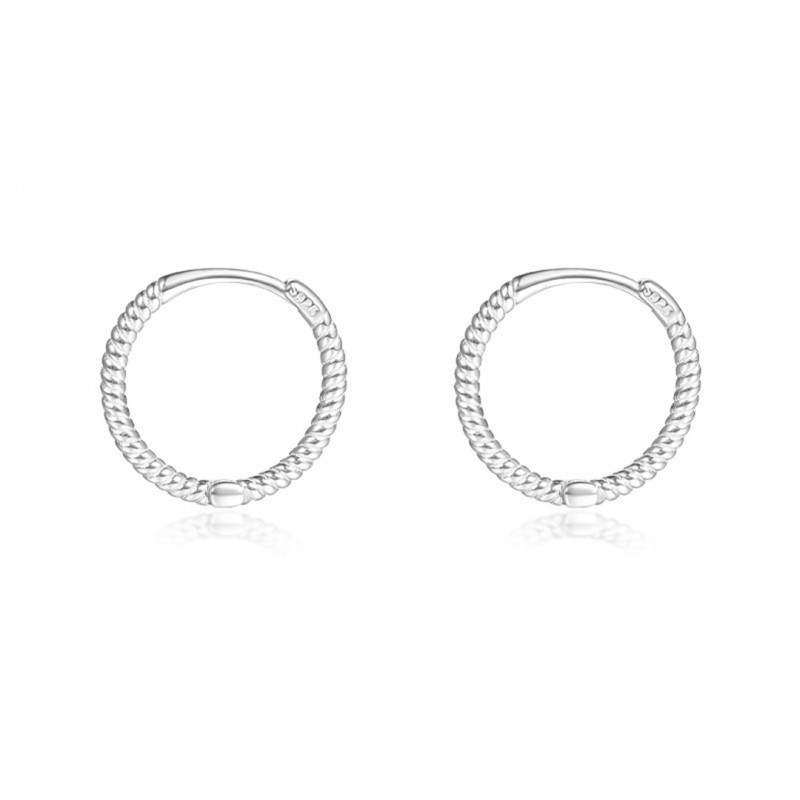 Minimalist Style High-End Feeling Plain Hoop Earrings 
