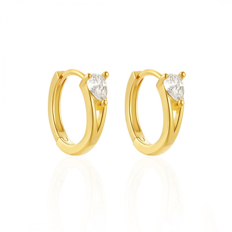 Fashionable Minimalist Teardrop Classic Hoop Earrings