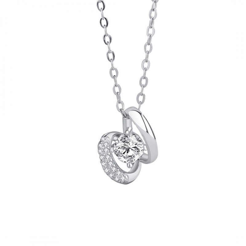 Mozambique Stone Pendant Necklace, Simple and Light Luxury