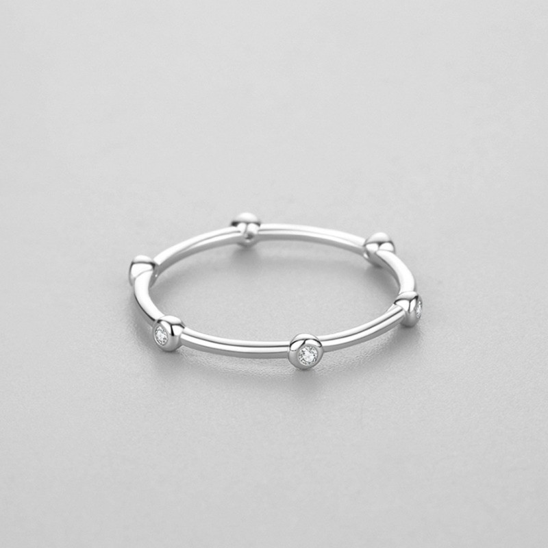 Simple Unique Niche Design Stackable Ring