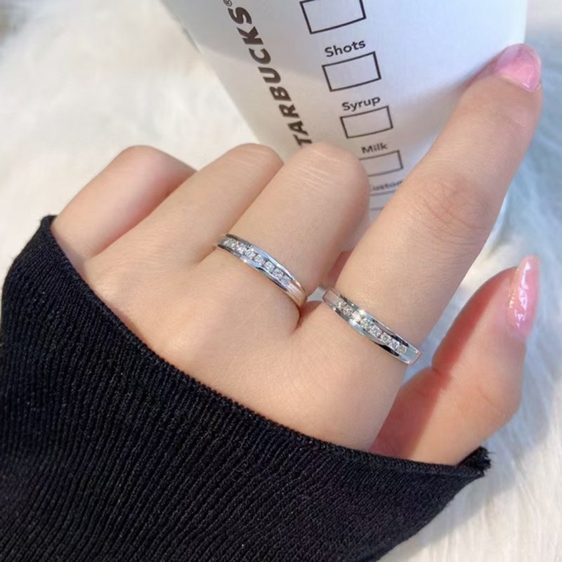Diamond Band 18K White Gold Women's Wedding Ring