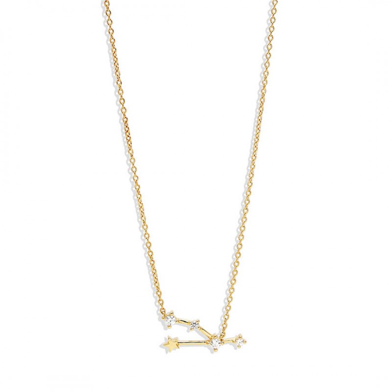 Twelve Constellations Star Diamond Collarbone Necklace
