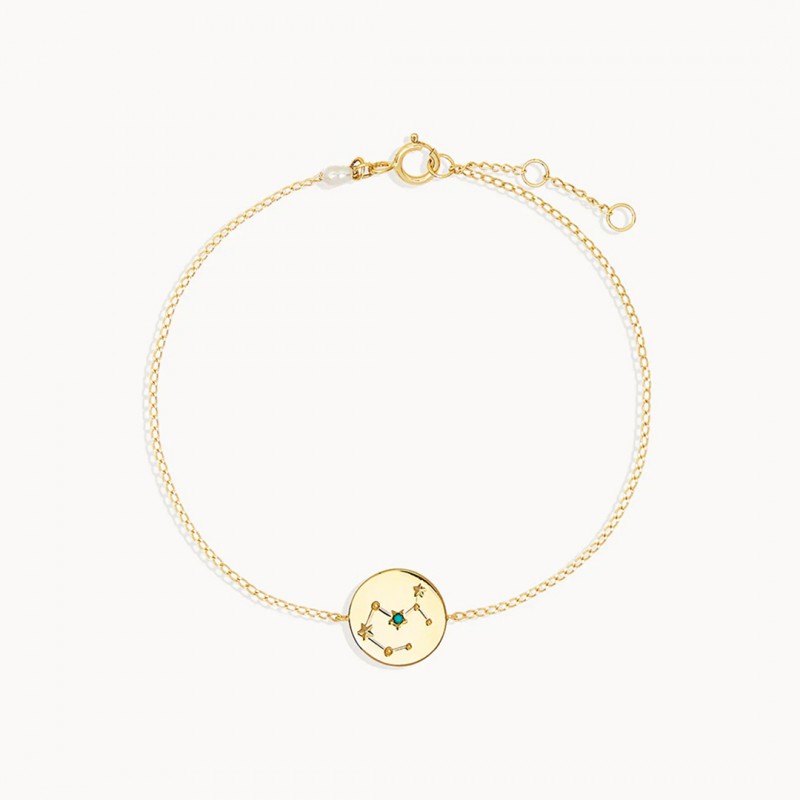 Everyday Versatile Twelve Constellations Birthstone Diamond Inlay Bracelet