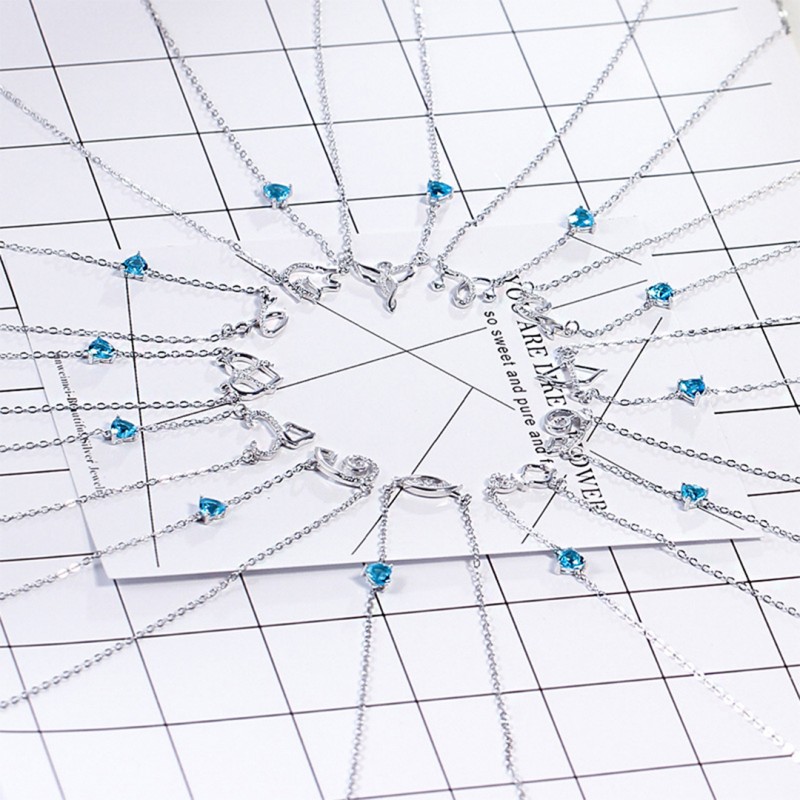 Twelve Constellations Necklace with Natural Topaz